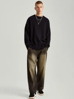 Sweter oversize w kolorze czarnym