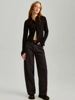 Szare jeansy baggy fit