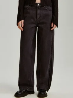 Szare jeansy baggy fit