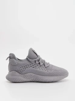 Szare sneakersy z siateczki