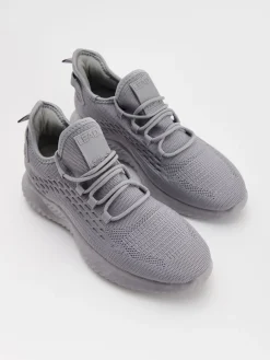 Szare sneakersy z siateczki