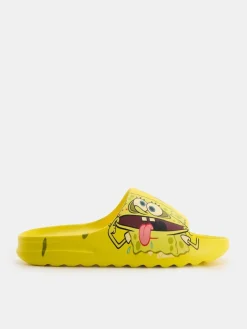 Żółte klapki piankowe SpongeBob