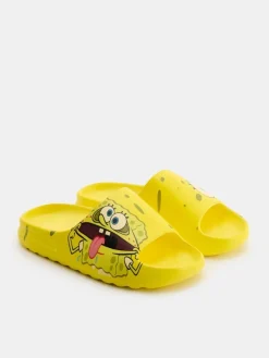 Żółte klapki piankowe SpongeBob