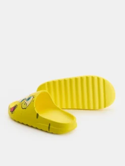Żółte klapki piankowe SpongeBob
