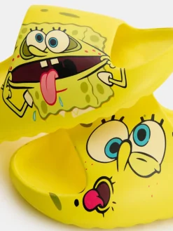 Żółte klapki piankowe SpongeBob