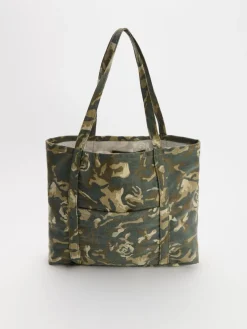 Torba shopperka bawełniana camo