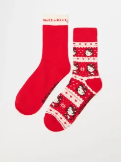 Świąteczne skarpetki 2-pak Hello Kitty Hello Kitty