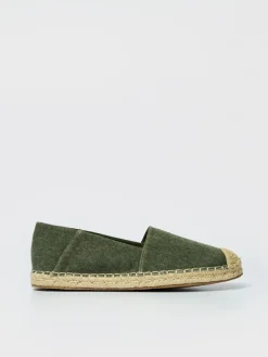 Zielone espadryle z tkaniny